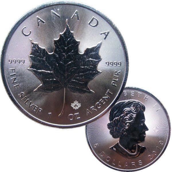 Kanada 1 OZ Maple Leaf 2019 Silber