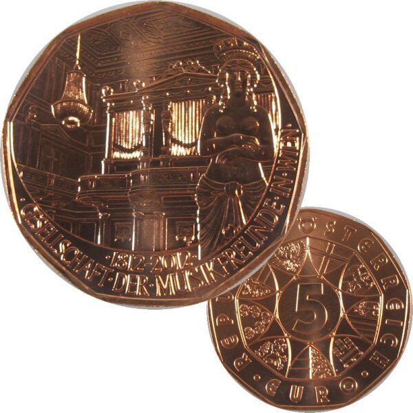 Österreich 5 Euro 2012 Musikfreunde