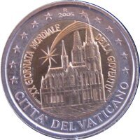 Vatikan 2 Euro 2005 Weltjugendtag Köln Lose
