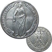 J. 333 - 3 Reichsmark 1928 A Naumburg