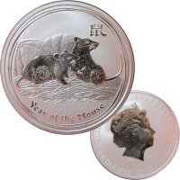Australien Lunar II. 2008 Maus 1 OZ Silber