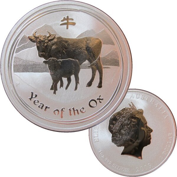 Australien Lunar II. 2009 Ochse 1 OZ Silber