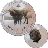 Australien Lunar II. 2009 Ochse 1 OZ Silber