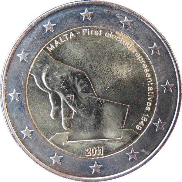 Malta 2 Euro 2011 Verfassungsgeschichte - Wahlen