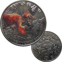 Österreich 3 Euro 2021 Saurier Deinonychus