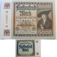 Ro.080 Reichsbanknote 5000 Mark 1922 Grab. DEU-91