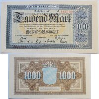 Ro.720 Bayerische Notenbank 1000 Mark 1922 Grab. BAY-5