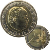 Monaco 2 Euro 2003 Umlaufmünze Rainier