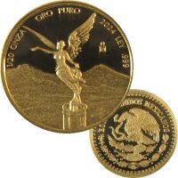 Mexiko Libertad 2024 Gold 1/20 OZ Siegesgöttin pp