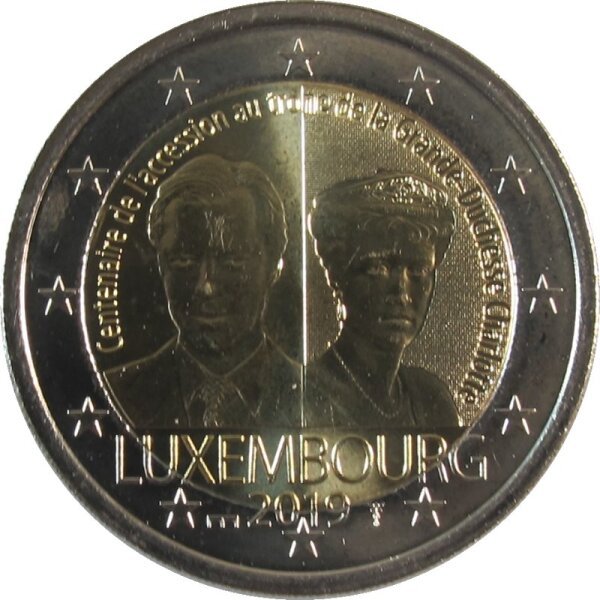 Luxemburg 2 Euro 2019 Thronbesteigung Charlotte Mzz Brücke