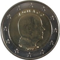 Monaco 2 Euro 2022 Umlaufmünze Albert
