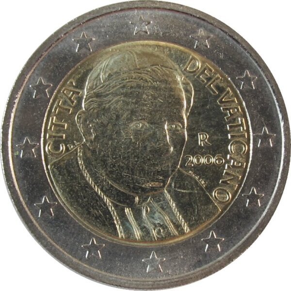 Vatikan 2 Euro 2006 Umlaufmünze Benedikt XVI.