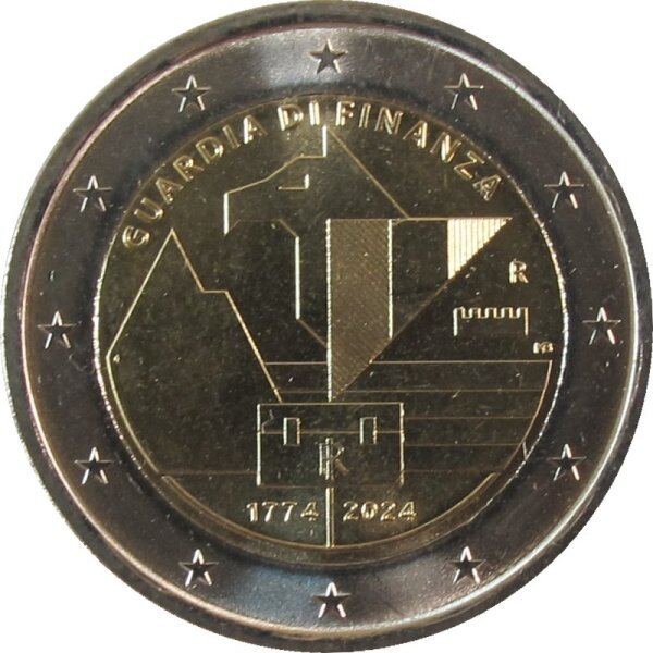 Italien 2 Euro 2024 Guarda di Finanza