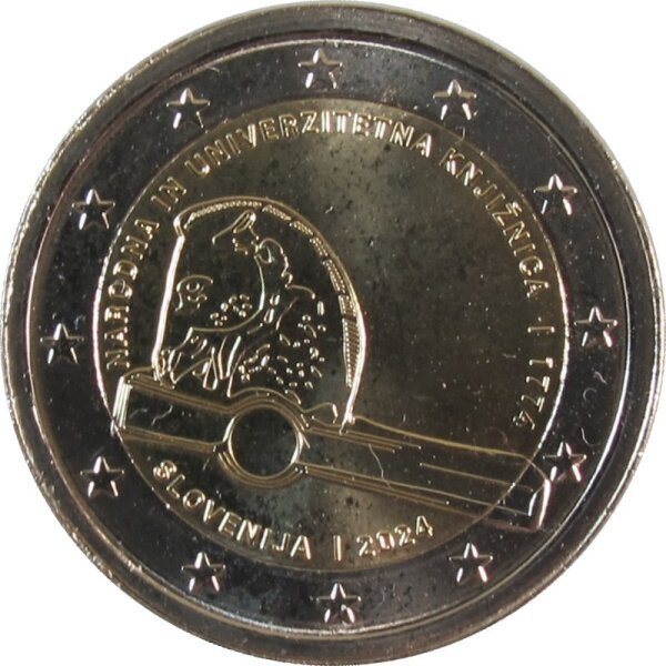 Slowenien 2 Euro 2024 Bibliothek