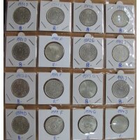 J. 387 - 5 DM Silberadler 1951-1974 (72 x )