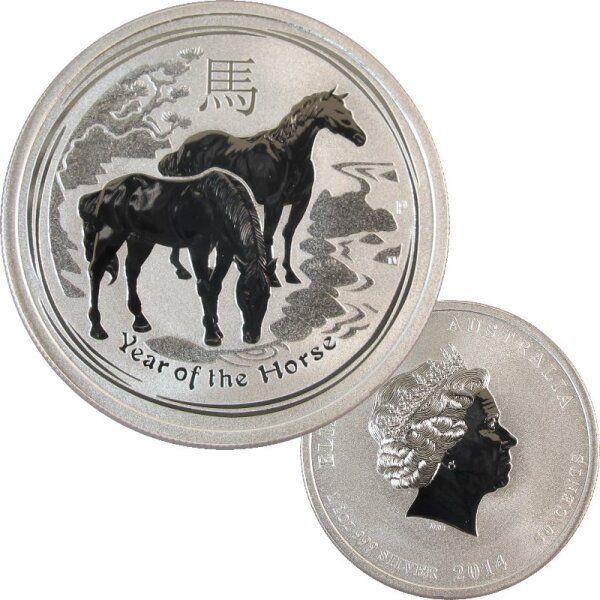 Australien Lunar II. 2014 Pferd 1/2 OZ Silber