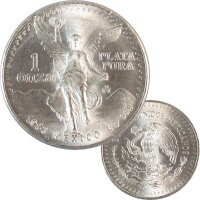 Mexiko Libertad 1983 Silber 1 OZ Siegesgöttin