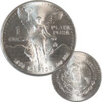 Mexiko Libertad 1985 Silber 1 OZ Siegesgöttin