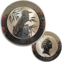 Australien 2 OZ Kookaburra 1992 Silber