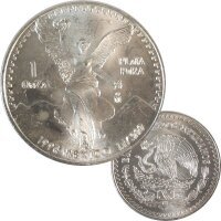 Mexiko Libertad 1994 Silber 1 OZ Siegesgöttin