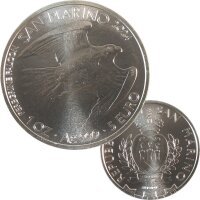 San Marino 5 Euro 2024 Wanderfalke 1 OZ Silber