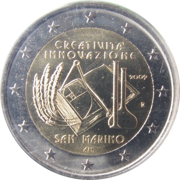 San Marino 2 Euro 2009 Kreativität lose
