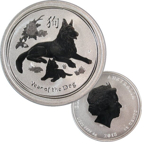 Australien Lunar II. 2018 Hund 1/2 OZ Silber