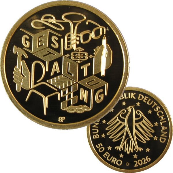 Deutschland 50 Euro Gold 2026 Handwerk - Gestaltung