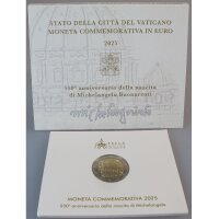 Vatikan 2 Euro 2025 Michelangelo