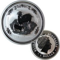 Australien Lunar I. 2003 Ziege 1 OZ Silber