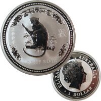 Australien Lunar I. 2004 Affe 1 OZ Silber