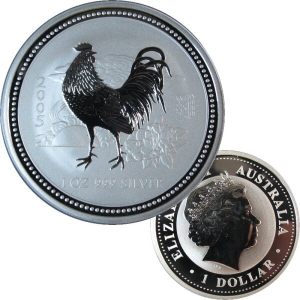 Australien Lunar I. 2005 Hahn 1 OZ Silber